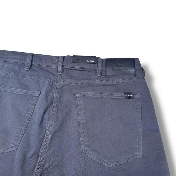 NWT Paul Smith Men’s Tapered Fit Jeans 31Rx31 Gray Trousers Stretch Cotton $300 - Picture 7 of 14